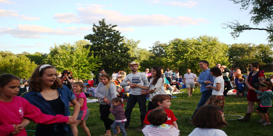 Dancing the night away at Music in the Park